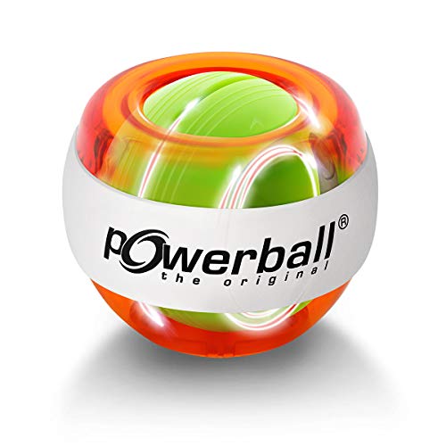 Powerball Lightning Red, gyroskopischer Handtrainer mit rotem Lichteffekt, transparent-rot, das Original von Kernpower von Powerball