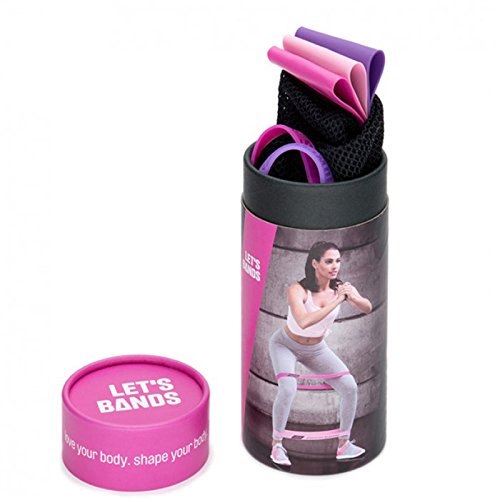 LETSBANDS Let’s Bands Powerbands Set Lady – Fitnessband 3 Gymnastikbänder, für effektives Ganzkörpertraining, inkl.praktischer Tragetasche und 4-Wochen Workout-Plan LETSBANDS Let’s Bands Powerbands Set Lady – Fitnessband 3 Gymnastikbänder, für effektives Ganzkörpertraining, inkl.praktischer Tragetasche und 4-Wochen Workout-Plan von LETSBANDS