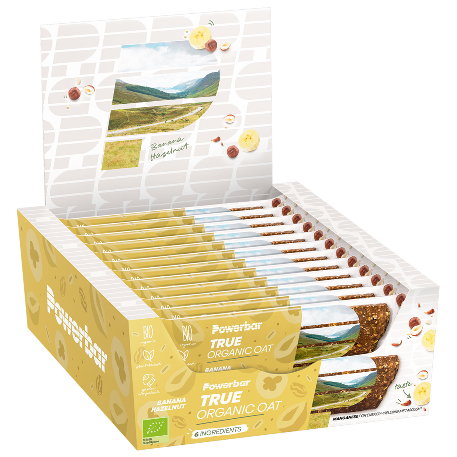 PowerBar TRUE ORGANIC OAT Bar 16x40g Banana Hazelnut PowerBar TRUE ORGANIC OAT Bar 16x40g Banana Hazelnut von Powerbar