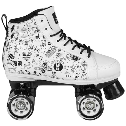 Chaya Roller Skates Sketch, Unisex für Herren und Damen in Weiß, 59mm/78A Rollen, ABEC 7 Kugellager, Art. nr.: 810673 von Powerslide