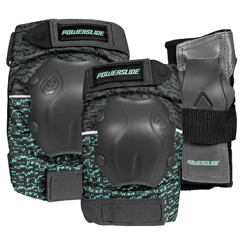 Powerslide Damen Standard Women Tri-Pack Schutzer, Schwarz, XL von Powerslide