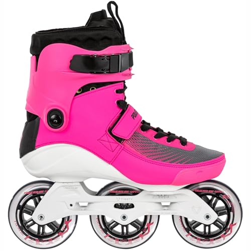 Powerslide Inline Skate Swell Electric Pink 100-3D Adapt, für Fitness, für Damen und Herren von Powerslide