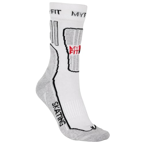 Powerslide MYFIT Bekleidung Skating Socks Fitness, weiß/grau für Damen und Herren Powerslide MYFIT Bekleidung Skating Socks Fitness, weiß/grau für Damen und Herren von Powerslide