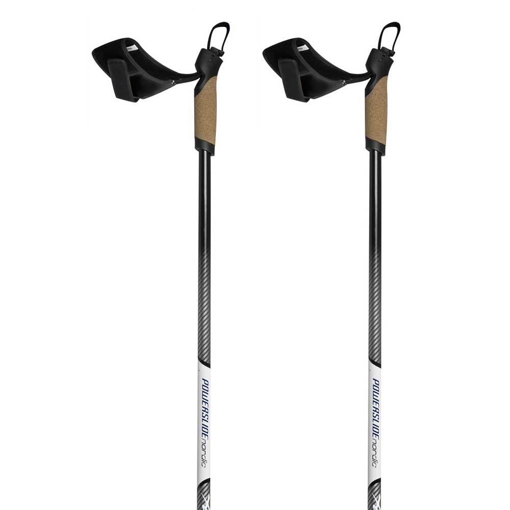 Powerslide Nordic Skating Carbon Poles Schwarz 130-170 cm von Powerslide