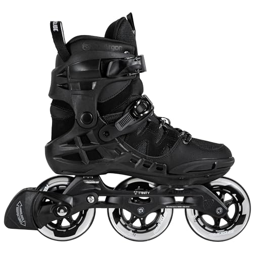 Powerslide Inline Skate Phuzion Argon Black 100, für Fitness, für Damen und Herren von Powerslide