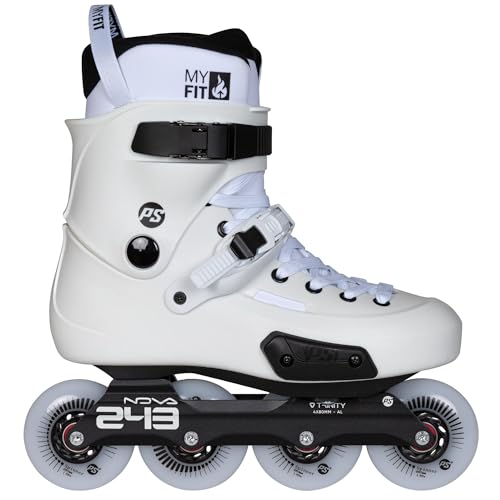 Powerslide Zoom Pro Nova 80 Urban Inline Skate, ABEC 9 Kugellager, Trinity, wärmeverformbar von Powerslide