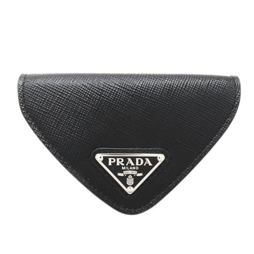 Prada Safiano Geldbörse aus Leder, Schwarz, Schwarz, Brieftasche von Prada