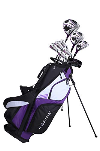 Golfschläger-Set in lila, Rechtshänder von Precise