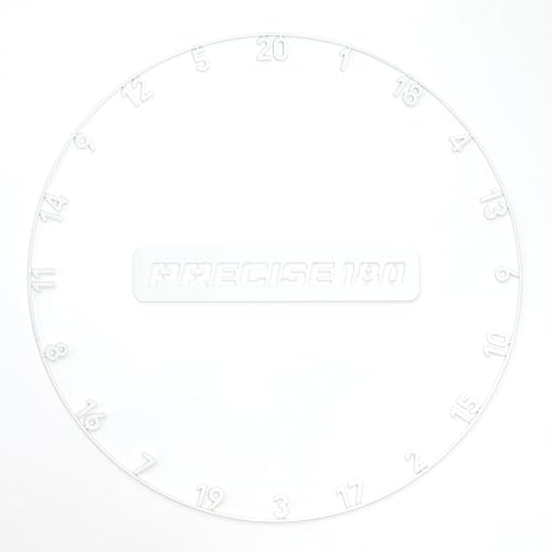 Precise180 - Onepiece Zahlenring - Classic White - Premium Dartzahlenring aus 2mm dicken Stahl - 11 Farben - Dartscheiben Nummernring - Dartzubehör Precise180 - Onepiece Zahlenring - Classic White - Premium Dartzahlenring aus 2mm dicken Stahl - 11 Farben - Dartscheiben Nummernring - Dartzubehör von Precise180
