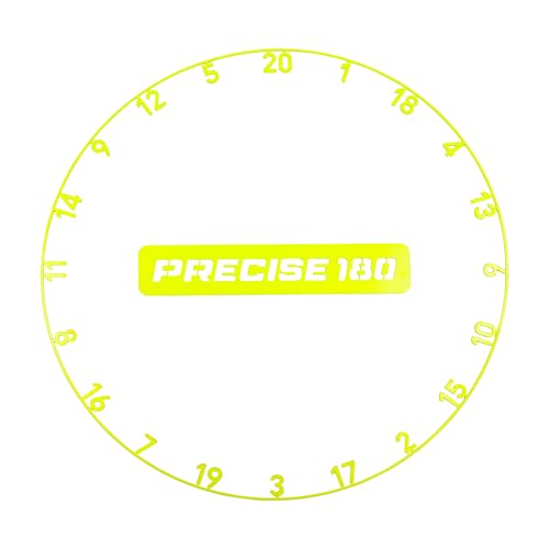 Precise180 - Onepiece Zahlenring - Electric Yellow - Premium Dartzahlenring aus 2mm dicken Stahl - 16 Farben - Dartscheiben Nummernring - Dartzubehör Precise180 - Onepiece Zahlenring - Electric Yellow - Premium Dartzahlenring aus 2mm dicken Stahl - 16 Farben - Dartscheiben Nummernring - Dartzubehör von Precise180