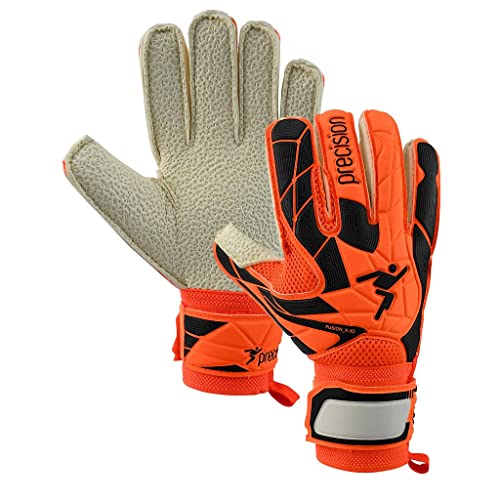 Precision Prg13005 Fusion_X.3D Junior GK Handschuhe mit flachem Schnitt, Orange, Einheitsgröße von Precision