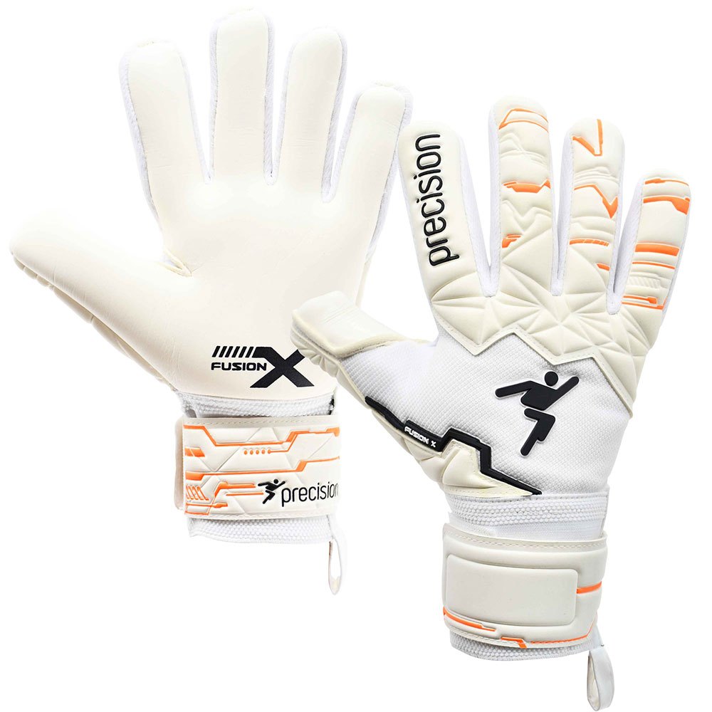 Precision Fusion X Pro Negative Contact Duo Goalkeeper Gloves Weiß 9.5 von Precision