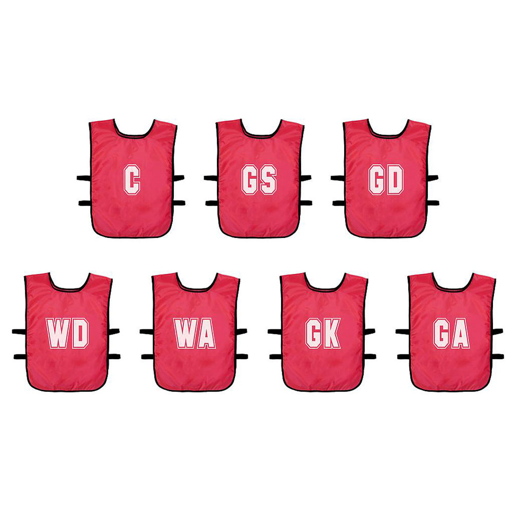 Precision Netball Training Bibs 7 Units Rot Kids Mann Precision Netball Training Bibs 7 Units Rot Kids Mann von Precision