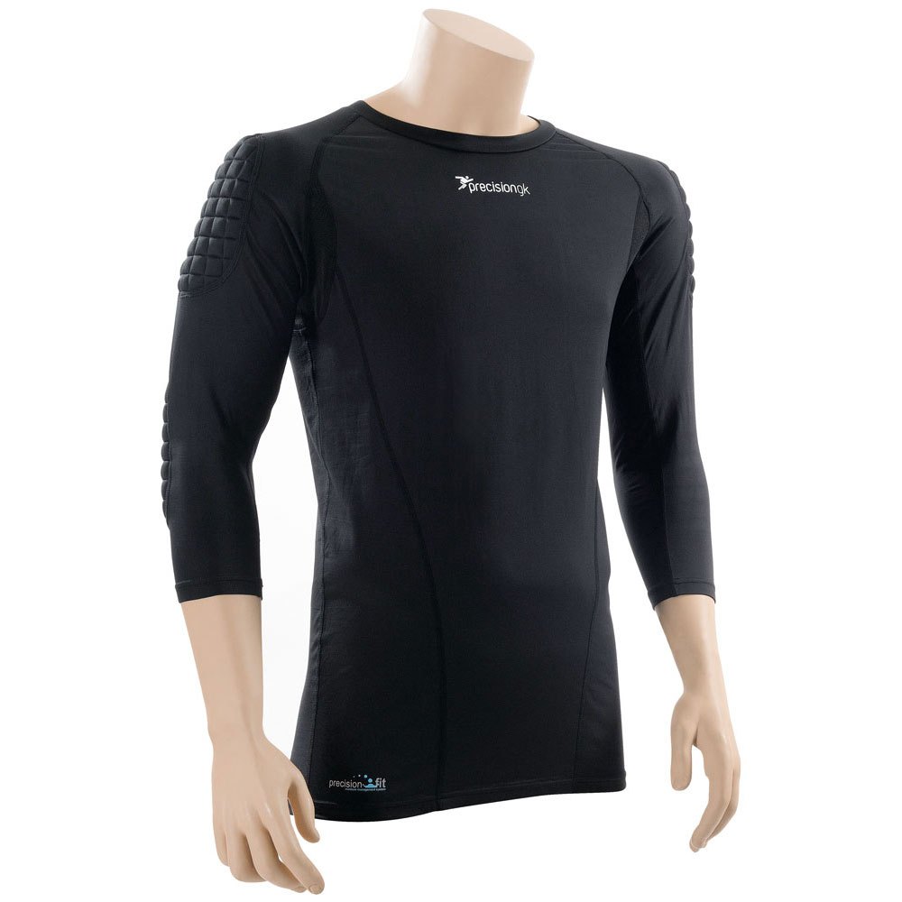 Precision Padded Baselayer Goalkeeper Junior Long Sleeve Protective Jersey Schwarz M von Precision