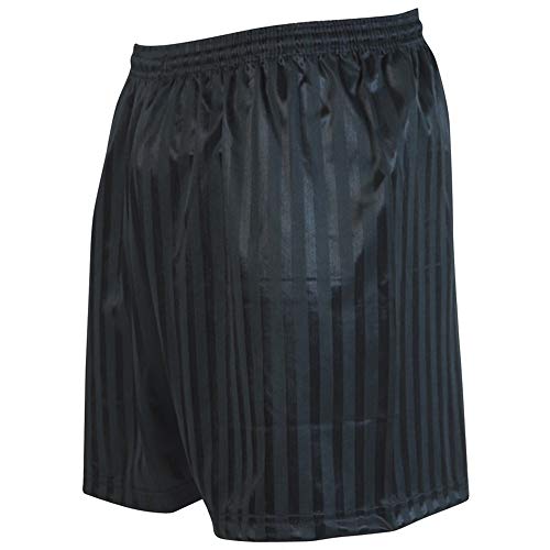 Precision Striped Continental Fußball Shorts 38-40 in schwarz von Precision