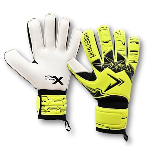 Precision Training Fusion X Erwachsene Torwarthandschuhe Flat Cut Essential Fußball, Fluo Yellow, 11 Precision Training Fusion X Erwachsene Torwarthandschuhe Flat Cut Essential Fußball, Fluo Yellow, 11 von Precision