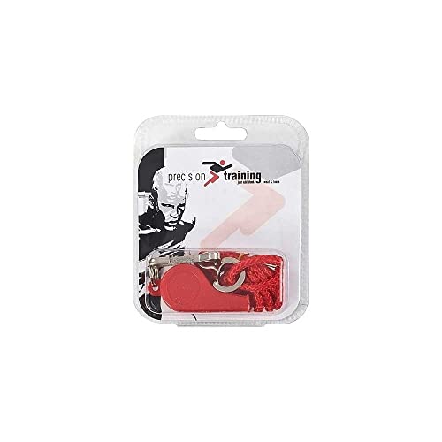 Precision Trillerpfeife und Umhängeband, Kunststoff, Einheitsgröße, Rot Precision Trillerpfeife und Umhängeband, Kunststoff, Einheitsgröße, Rot von Precision