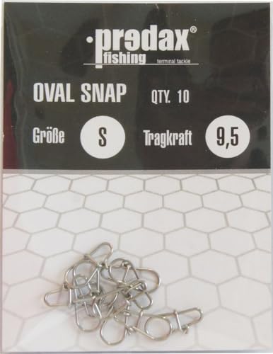 Predax Oval Egg Snap - 10 Snaps, Größe/Tragkraft:Gr. S / 9.5kg Predax Oval Egg Snap - 10 Snaps, Größe/Tragkraft:Gr. S / 9.5kg von Predax