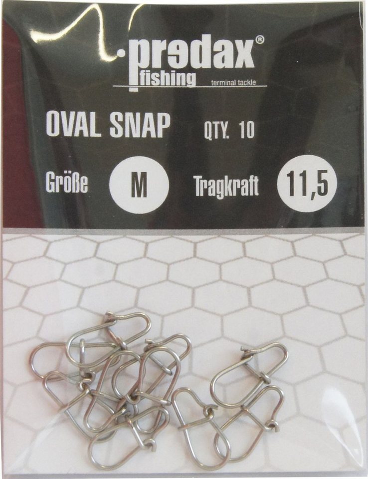 Predax Schnurverbinder Predax Oval Egg Snap - 10 Snaps, (10-St) Predax Schnurverbinder Predax Oval Egg Snap - 10 Snaps, (10-St) von Predax