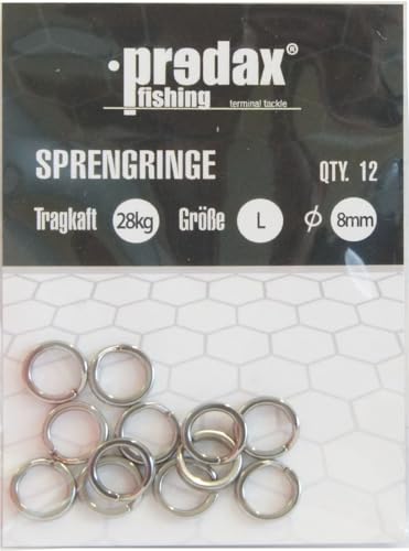 Predax Sprengringe, Größe/Tragkraft/Durchmesser/Inhalt:Gr. L/28kg/8mm/12 Stück von Predax