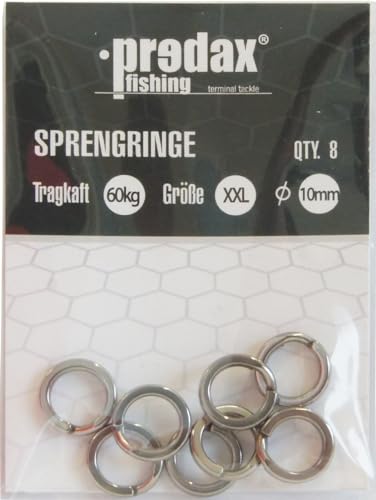 Predax Sprengringe, Größe/Tragkraft/Durchmesser/Inhalt:Gr. XXL/60kg/10mm/8 Stück Predax Sprengringe, Größe/Tragkraft/Durchmesser/Inhalt:Gr. XXL/60kg/10mm/8 Stück von Predax
