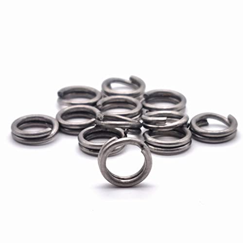 Rosco Sprengringe Matt Edelstahl - Splitringe, Verbinderringe, Sprengringe für Kunstköder, Angelmontagen, geeignet für Süßwasser & Salzwasser, Größe/Tragkraft/Packungsinhalt:6.8mm / 11kg / 35 Stück Rosco Sprengringe Matt Edelstahl - Splitringe, Verbinderringe, Sprengringe für Kunstköder, Angelmontagen, geeignet für Süßwasser & Salzwasser, Größe/Tragkraft/Packungsinhalt:6.8mm / 11kg / 35 Stück von Predax