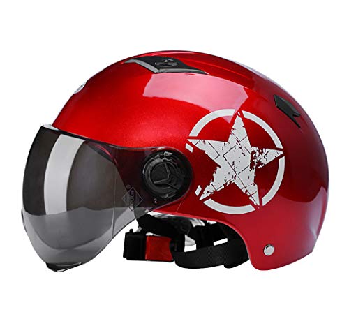 Premewish Jet-Helm · Motorrad-Helm Roller-Helm Scooter-Helm Moped Mofa-Helm Chopper Retro Vespa Vintage · Visier Schnellverschluss Premewish Jet-Helm · Motorrad-Helm Roller-Helm Scooter-Helm Moped Mofa-Helm Chopper Retro Vespa Vintage · Visier Schnellverschluss von Premewish