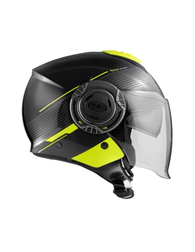 Premier Helm Cool Evo,Schwarz Und Gelb,L,Unisex von Premier