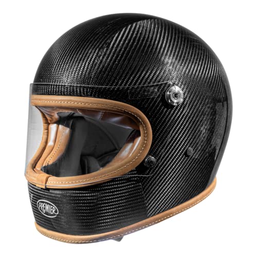 Premier Unisex-Adult Trophy Helm, Schwarz Mit Lederprofilen, XS von Premier