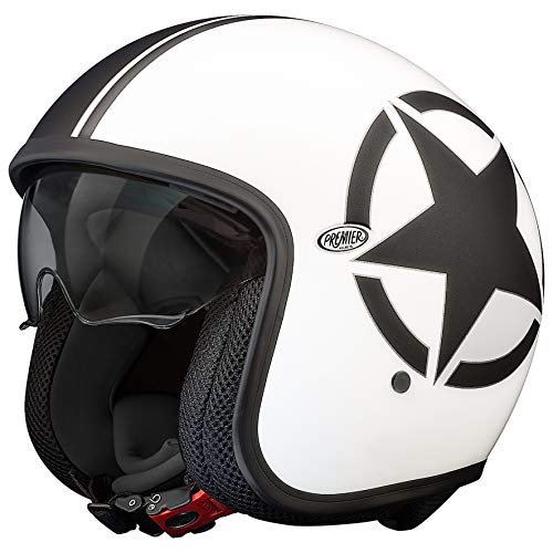 PREMIER Helm Vintage Star 8 BM,Weiss/SCHWARZ,L PREMIER Helm Vintage Star 8 BM,Weiss/SCHWARZ,L von Premier