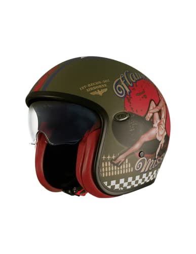 Premier Offener Helm Vintage,PIN UP Military BM,XL Premier Offener Helm Vintage,PIN UP Military BM,XL von Premier