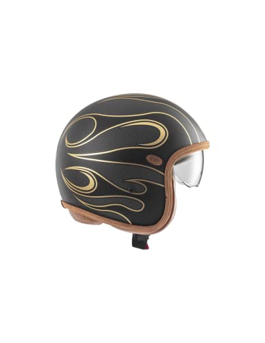 Premier Offener Helm Vintage,Platinum ED. Carbon FR Gold Chromed BM,M von Premier