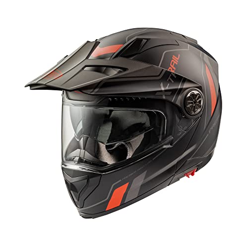 Premier Unisex-Adult XTRAIL Helm, Schwarz Und Rot, XXL von Premier