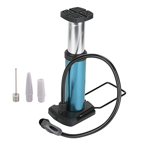 Fahrrad-Fußpumpe, Tragbare Mini-Hochdruck-Bodenpumpe, Reifenluftpumpe (Blau) von Prevessel