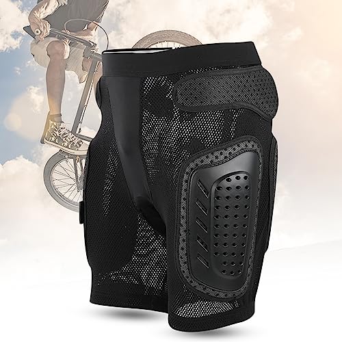 Prevessel Multifunktions-Sport-Radsport-Hüftpolster-Schutzhose, Schutzausrüstung für Skifahren, Rollschuhlaufen (Schwarz S 2x3in) von Prevessel