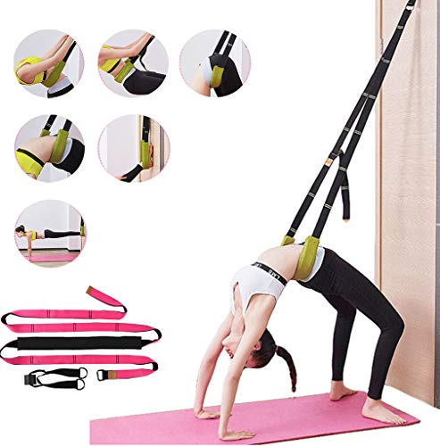 Yoga Mehrzweck-Taillen-Stretchband, Türflexibilität, Zughilfe, verbessert die Flexibilität des Rückens und der Taille, geeignet für Fitness, Dehnen, Tanz, Yoga, Gymnastik, Cheerleading, Splits (Rose) Yoga Mehrzweck-Taillen-Stretchband, Türflexibilität, Zughilfe, verbessert die Flexibilität des Rückens und der Taille, geeignet für Fitness, Dehnen, Tanz, Yoga, Gymnastik, Cheerleading, Splits (Rose) von Price Xes