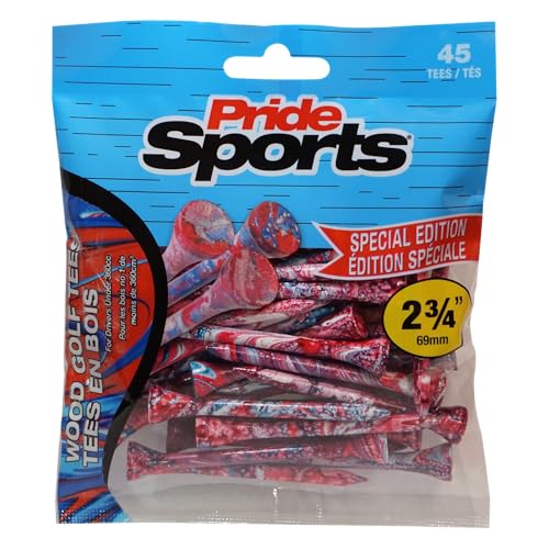 PrideSports Pride Golf Tee T-Shirt, rot, 2 3/4 PrideSports Pride Golf Tee T-Shirt, rot, 2 3/4 von PrideSports