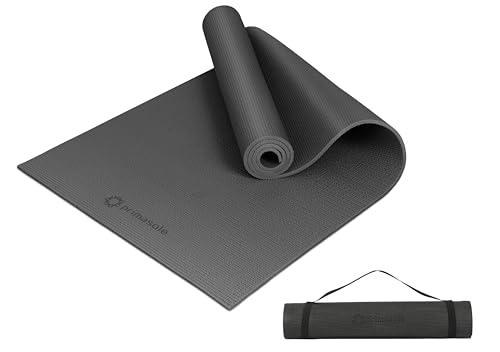 primasole Unisex-Erwachsene PSS91NH042A Yogamatte, schwarz, 1/4 inch (6 mm) von primasole