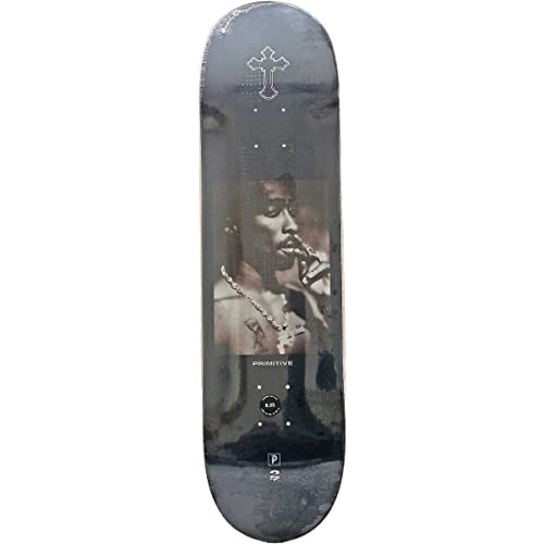 Primitive Skateboarding Men's Platinum Black Skateboard Deck 8 1/4 von Primitive