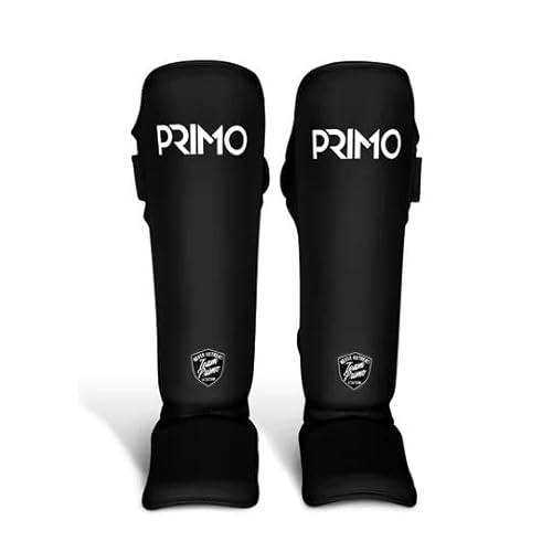 Primo Classic Muay Thai Schienbeinschützer (L, Schwarz) von Primo Fightwear