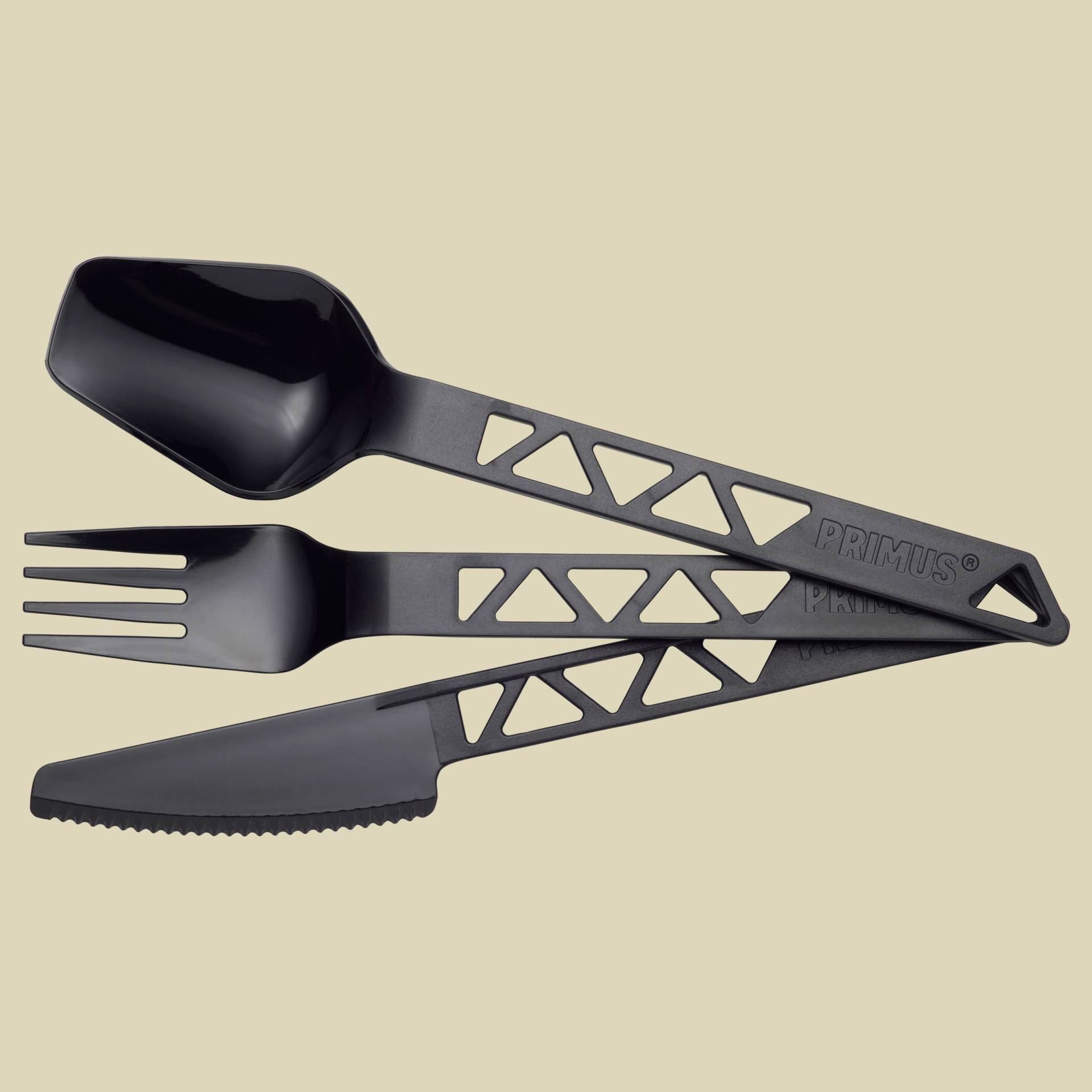 Lightweight TrailCutlery Gabel, Messer und Löffel Farbe black von Primus