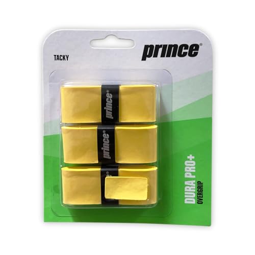 Prince DuraPro+ 3er gelb Overgrip, One Size Prince DuraPro+ 3er gelb Overgrip, One Size von Prince