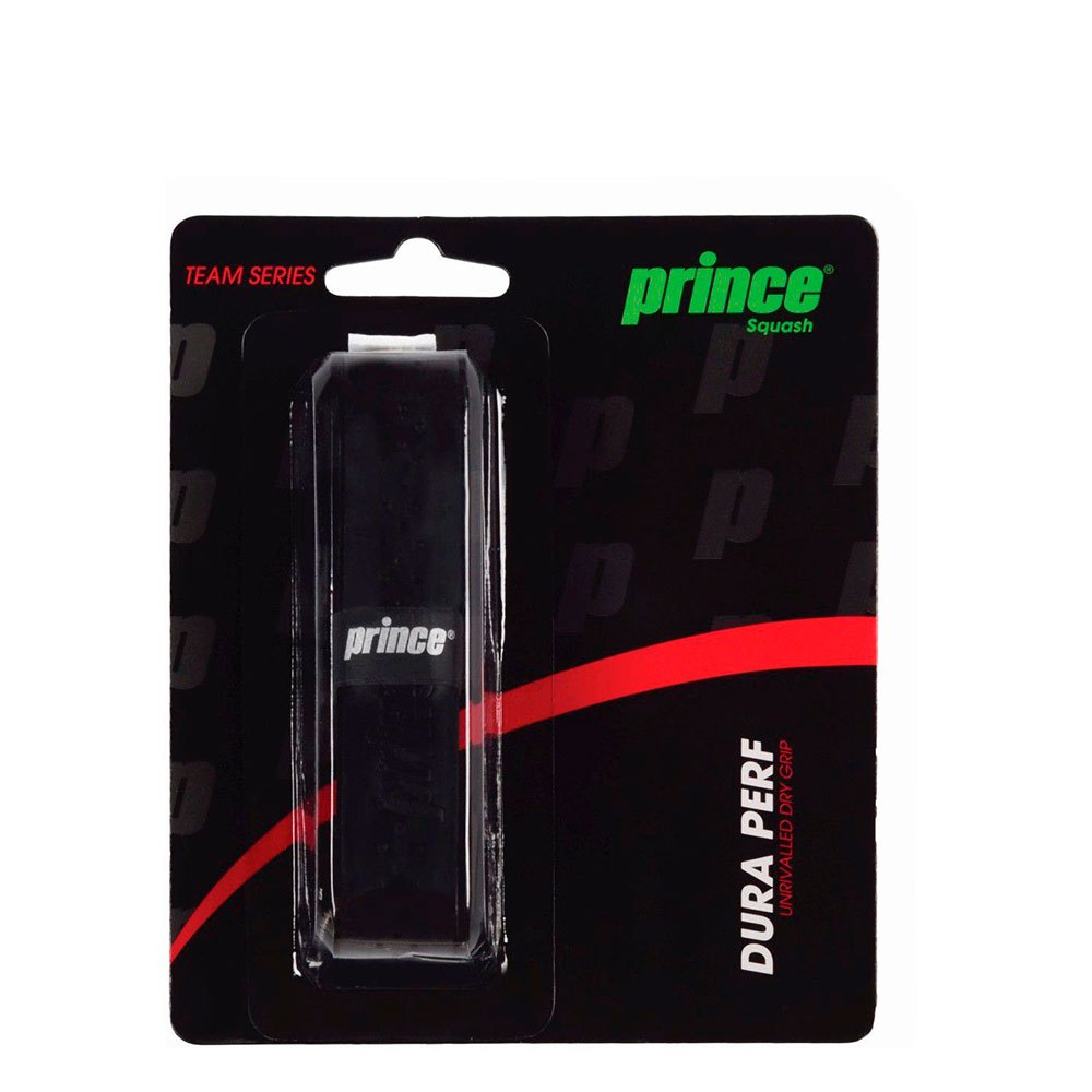 Prince Duraperf Squash Grip 12 Units Schwarz von Prince