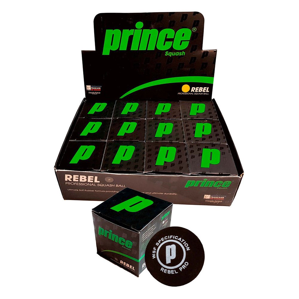 Prince Rebel Yellow Dot Squash Balls Box Grün 12 Balls Prince Rebel Yellow Dot Squash Balls Box Grün 12 Balls von Prince