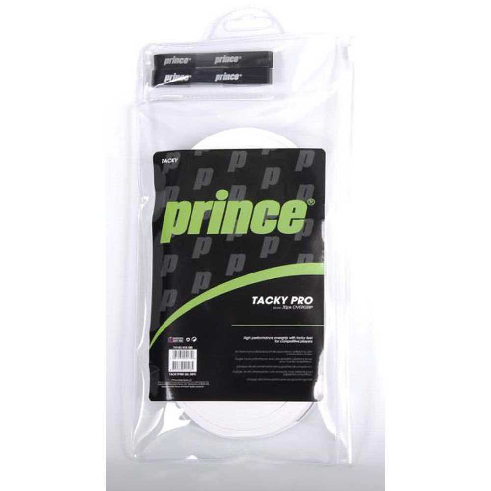 Prince Tacky Pro Tennis/padel Overgrip 30 Units Weiß von Prince