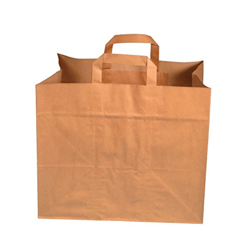 250 Papiertragetaschen Papiertüten Einkaufstüten Papier Bio braun 80g/m² stark 32+17x27cm mit Flachhenkel 250 Papiertragetaschen Papiertüten Einkaufstüten Papier Bio braun 80g/m² stark 32+17x27cm mit Flachhenkel von Pro DP