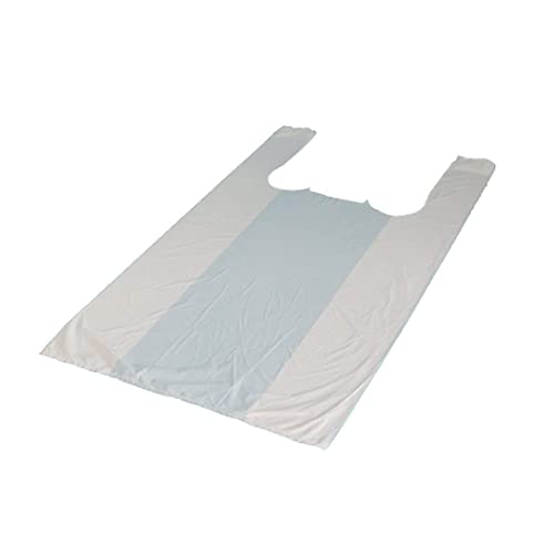 Pro DP 300 Hemdchentragetaschen Einkaufstüten Shopper Tragetaschen 30+18x55cm LDPE extrastark 51my mehrfach verwendbar - Inkl. VerpG in D von Pro DP