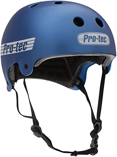 Pro-Tec Helmet Old School Cert Skateboard-Helm, Unisex, Blau (Matte Metallic Blue), M von Pro-Tec