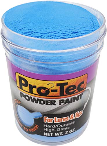 Pro-Tec Jigs and Lures Pulverfarbe, Jigkopf-Angelfarbe, Angelköderfarbe (Candy Blue) von Pro-Tec