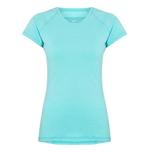 Pro Touch Damen Eevi T-Shirt, Melange/Turquoise, 36 von Pro Touch